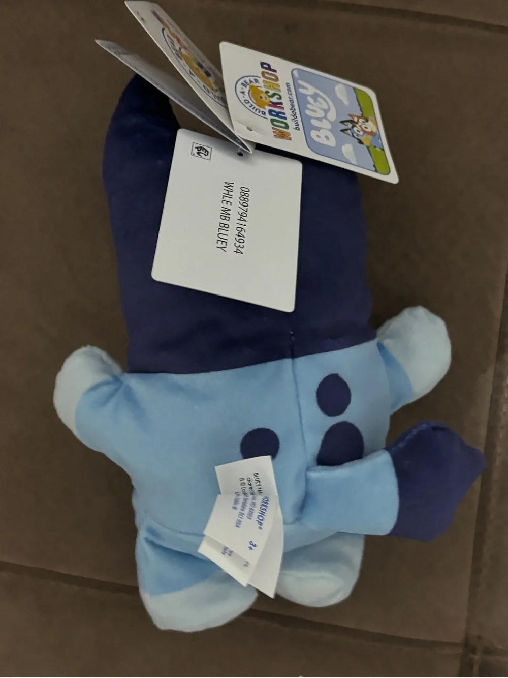 7 Inch~ Stuffed Animal Bluey Plush Build-A-Bear Workshop Mini Beans BAB